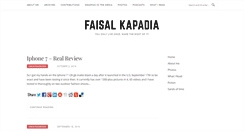 Desktop Screenshot of faisalkapadia.com